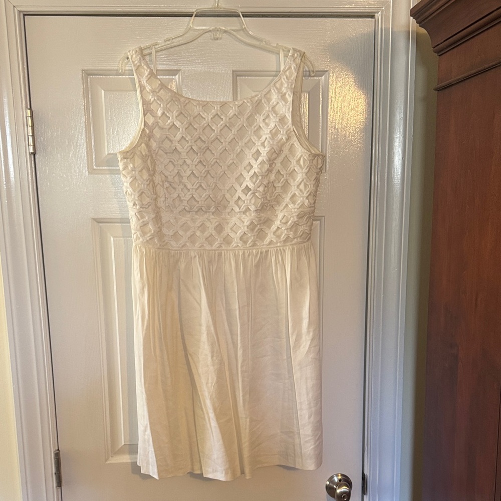 ANTONIO MELANI White Textured Mini Dress